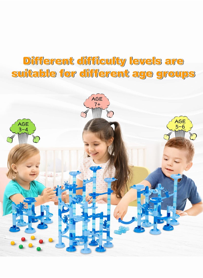 MEBEGIN - Marble Run Set 107 Pcs Marble Race Track for Kids with Water Mat Construction Building Block Toys Preschool STEM Educational Toy Gift for Boys Girls All Ages - Image 1
