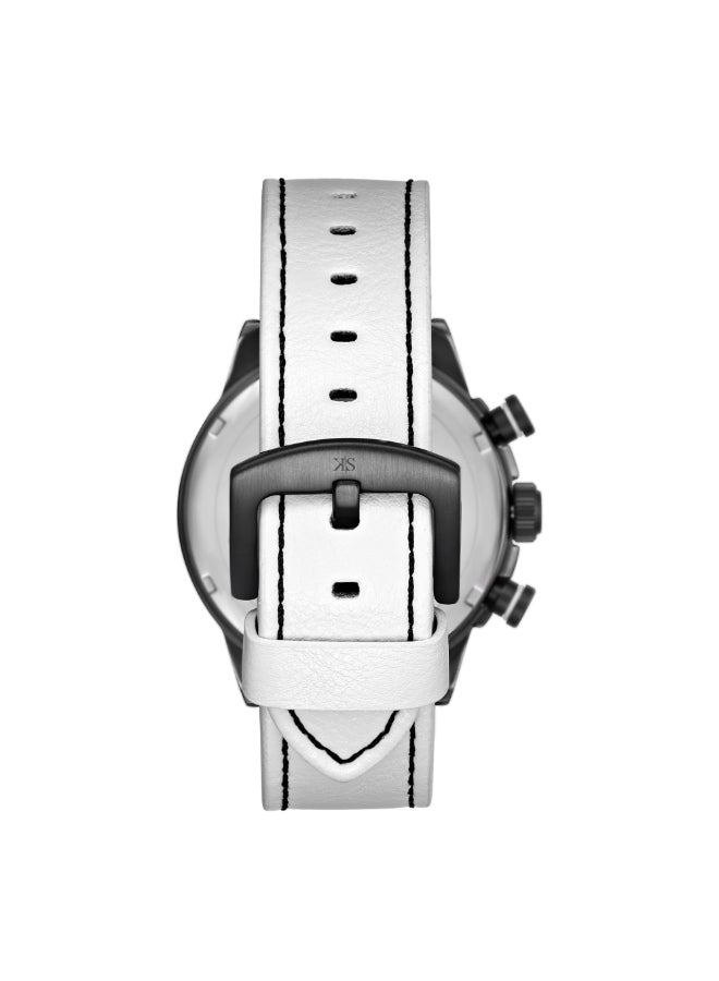 KENNETH SCOTT Men's PU Chronograph Watch K25108-BLWB - 45 mm  - Image 3