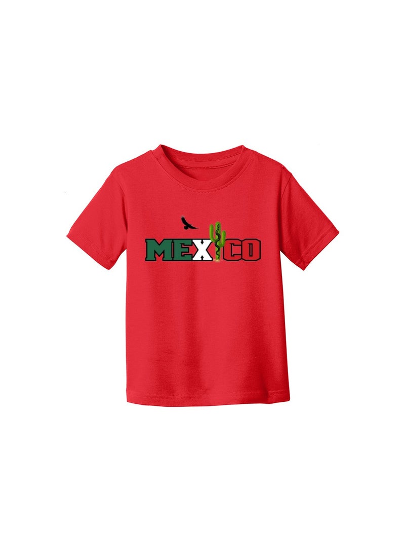 PRINTSHOP4ME Mexican Kids Girls T-Shirt-100% Cotton-Comfortable & Stylish Design For Kids-Half Sleeve Tshirt For Girls-Gift For Girls|Round Neck Tshirt For Girls - Image 3