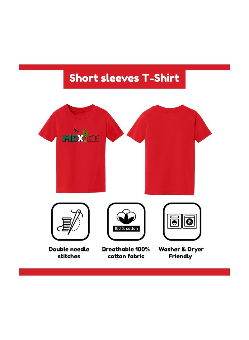 PRINTSHOP4ME Mexican Kids Girls T-Shirt-100% Cotton-Comfortable & Stylish Design For Kids-Half Sleeve Tshirt For Girls-Gift For Girls|Round Neck Tshirt For Girls - Image 5