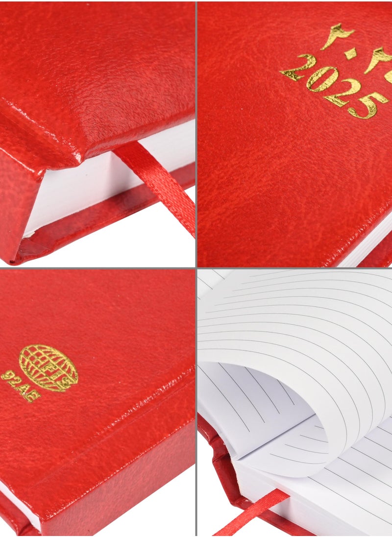 FIS FIS Diary 2025 Arabic/English (Saturday & Sunday Combined) A5, Red - FSDI92AE25RE  - Image 3