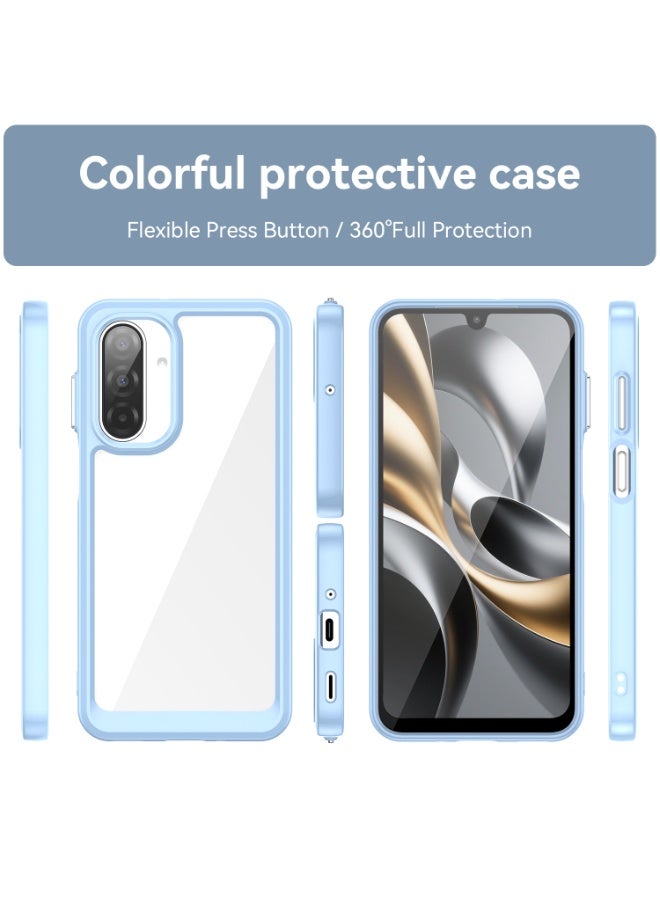 URBBKING Non Yellowing Drop Protection Thin Flexible Silicone TPU Shockproof Protective Slim Fit Phone Cover For Samsung Galaxy A17 Blue - Image 2