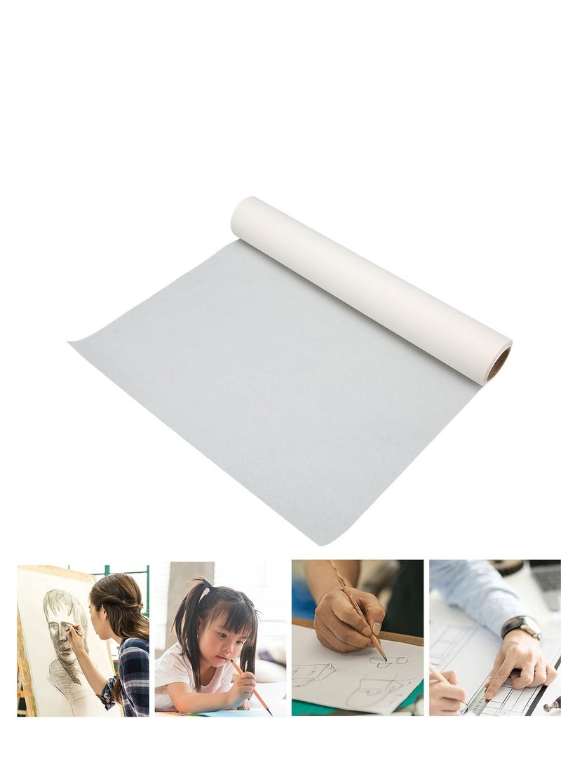 Terabyte Tracing Paper Roll, A4 20 MTERS LONG Wide Trace Paper Clear Ink Absorption Drafting Paper Practical White Tracing Paper Lightweight Translucent Pattern Paper for Drawing, Trace, Sketch - Image 2