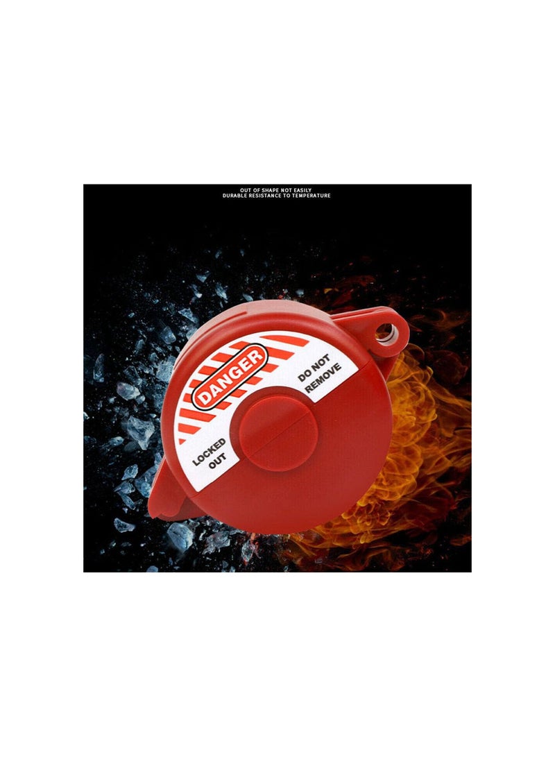 GGOOT Gate Valve Lockout Device Rotating Plastic Outdoor Water Hose Protector Valve Handles Red Secure for Water Spigot Faucet Knob Oil tural Gas Propane Tank Lock Outdoor  - Image 2