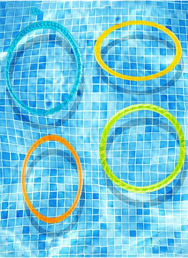وهاواي 23 Pcs Diving Pool Toys Diving Rings, Pirate Treasures, Sea Grass, Octopus Diving Toys, Fish Toys Underwater Diving Training Gifts for Kids Pool & Summer Party Outdoor Activities  - Image 5