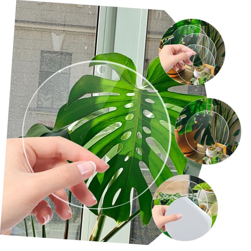 8pcs Clear Acrylic Round Discs Blank Panels With Holes For Crafts Photo Frame Replacement - Image 3