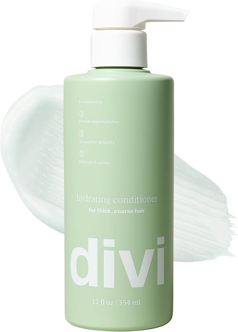 DiVi Hydrating Conditioner for Women and Men  Softens Detangles and Strengthens Hair  Nourishing Formula for All Hair Types Including Dry Frizzy and ColorTreated Hair  12 Fl Oz - Image 1