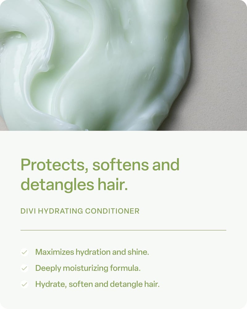 DiVi Hydrating Conditioner for Women and Men  Softens Detangles and Strengthens Hair  Nourishing Formula for All Hair Types Including Dry Frizzy and ColorTreated Hair  12 Fl Oz - Image 2
