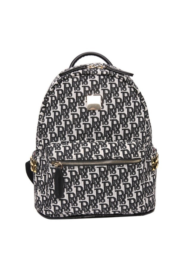 Rup Art Backpack for Women Travel Backpack Purse Black School Bag for Girls  - Image 1