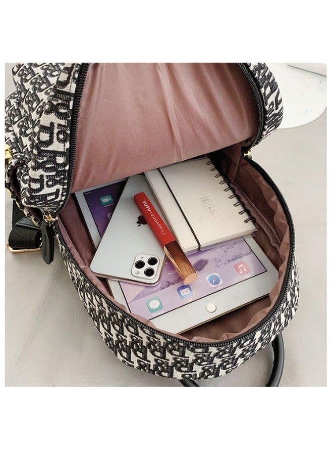 Rup Art Backpack for Women Travel Backpack Purse Black School Bag for Girls  - Image 4