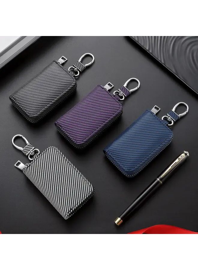 Blue Mini Key Holder Case Organizer For All Car Models Fobs Starters - Image 2