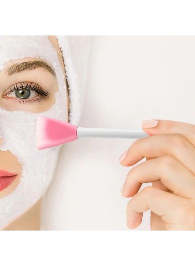 2Pcs Portable 2-in-1 Face Cleanser Brush – Soft Silicone Bristles with Face Mask Applicator, Hygienic Skincare Tool - Image 5