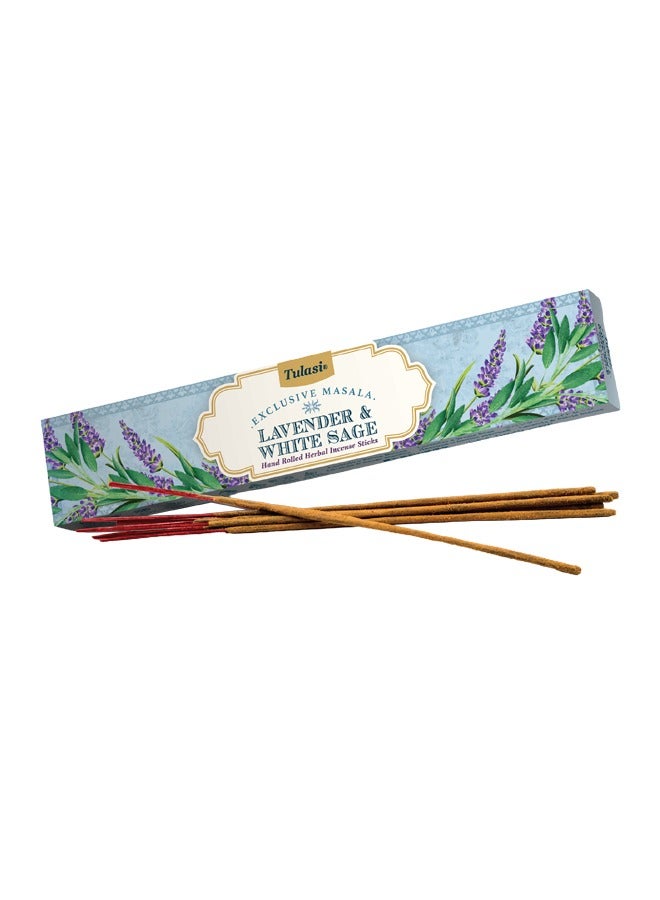 Tulasi بخور ماسالا من اللافندر والميرمية البيضاء 15 جرام - Image 2