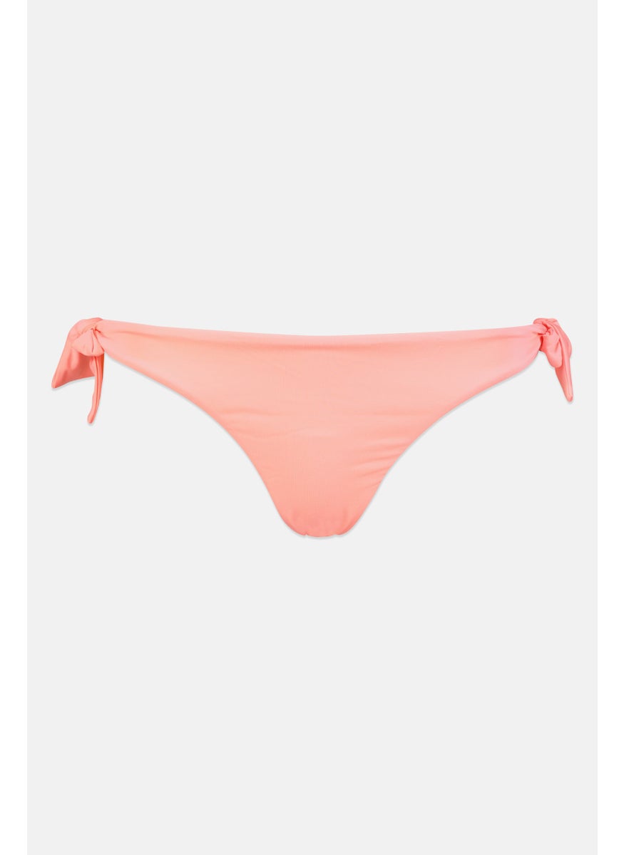 Billabong - Women Embroidered Logo Bikini Bottom, Pink - Image 1