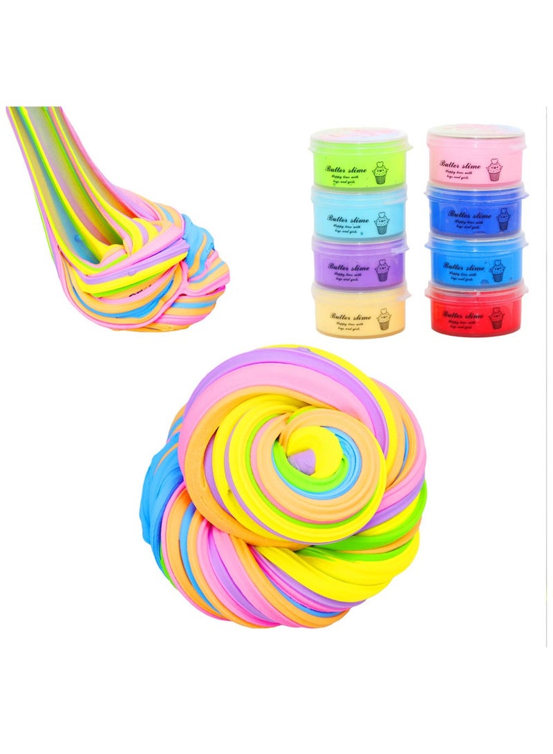 نقوة مجموعة سلايم الزبدة 30 عبوة معطرة ناعمة وغير لزجة هدايا عيد ميلاد للفتيات والفتيان - Image 5