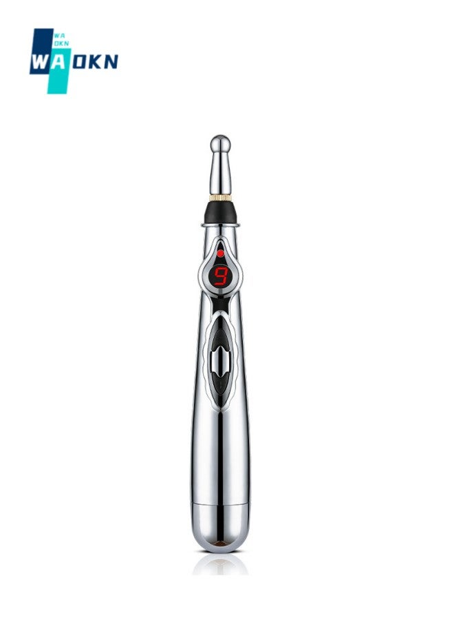 WAOKN Electronic Acupuncture Pen, Electric Meridians Laser Acupuncture Machine Magnet Therapy Instrument Meridian Energy Pen Massager Relief Pain Tools,Electric Acupoint Massage Tool with Acupoint Map  - Image 1