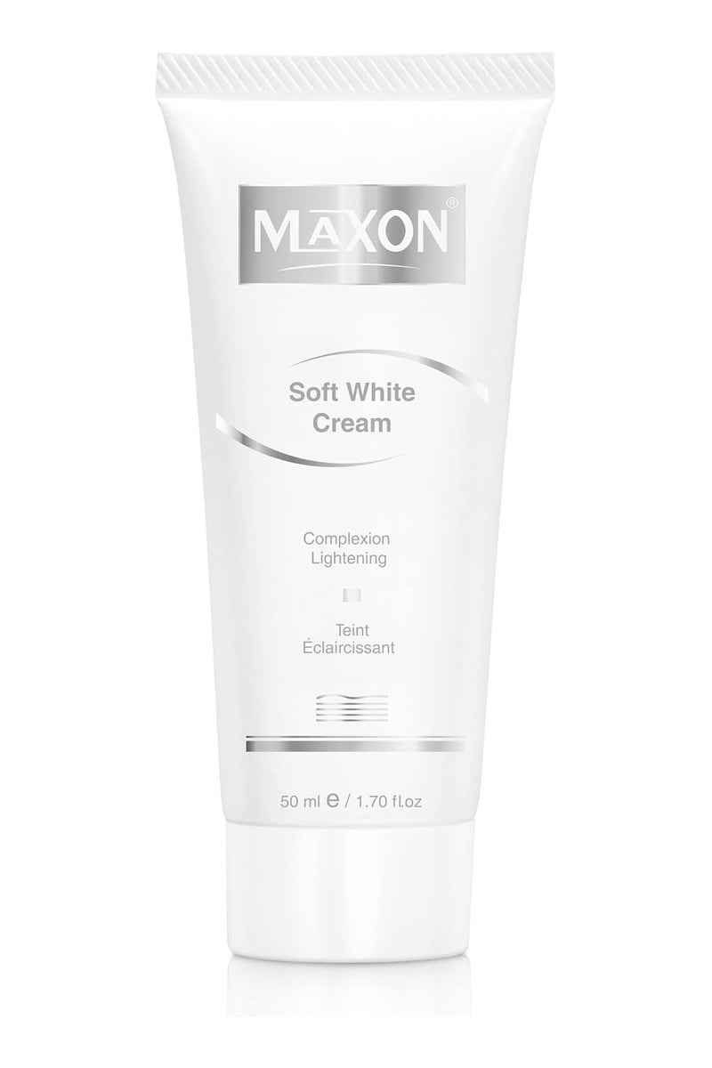 MAX-ON Soft White Beauty Cream Nighttime Skin Whitening & Dark Circle Reduction | Acne & Spot Removal | Alpha & Kojic Acid Formula 50ml - Image 1
