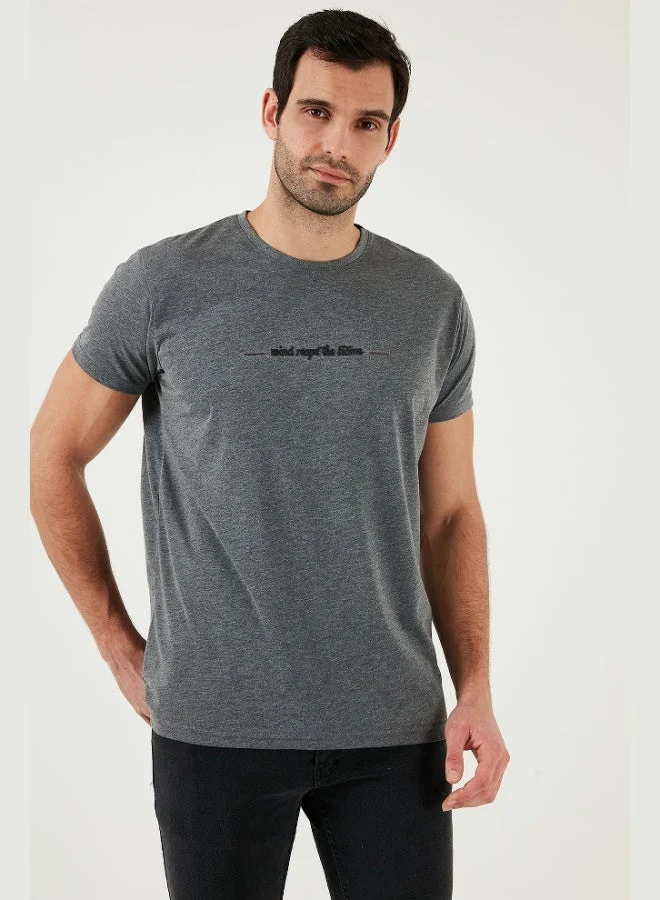 Buratti  Buratti Cotton Slim Fit Crew Neck T Shirt Men's T SHIRT 541WIND for Men | Best Price UAE