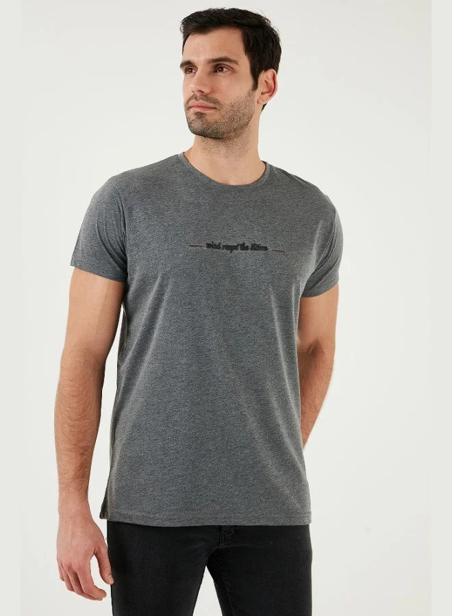 Buratti  Buratti Cotton Slim Fit Crew Neck T Shirt Men's T SHIRT 541WIND for Men | Best Price UAE