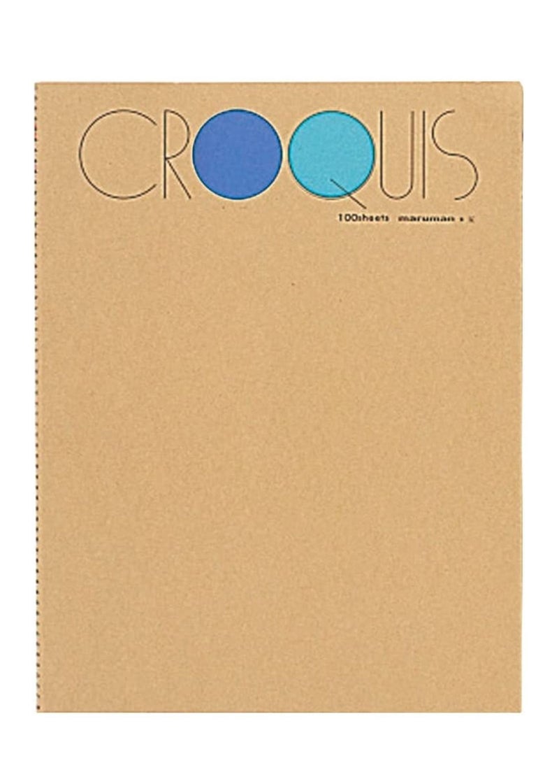 Maruman 100-Sheet Sketch Book 362x277mm Size - Image 1