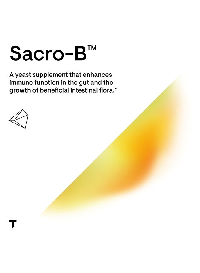 ساكرو-ب بروبيوتيك - دعم صحة الأمعاء، وظيفة المناعة وتخفيف الإمساك - بروبيوتيك خالي من الغلوتين - 60 كبسولة