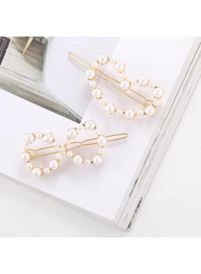 SUN Ring SUNRING Korean Fashionable Fancy Stylish Large Pearl Hair Claw Clips Long Hair Jaw Clips Clutches Barrettes Hair Accessories For Women's And Girls, White - Image 5