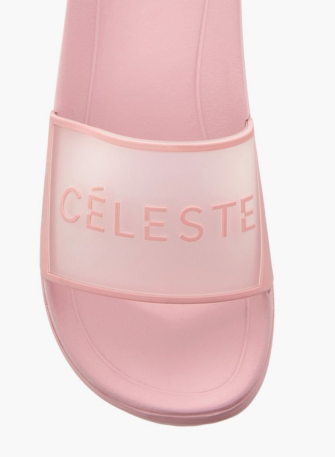 Celeste Women's Logo Detail Slip-On Slides - Image 3