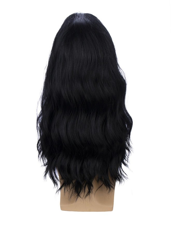 DUDUWIG Child Black Wig Kids Long Natural Black Middle Part Wig Boys Wavy Curly Synthetic Wigs Cosplay Hair Wigs - Image 5