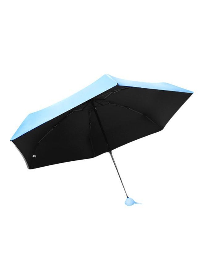 NIBEMINENT - Five Fold Flamingo Umbrella Blue - Image 1