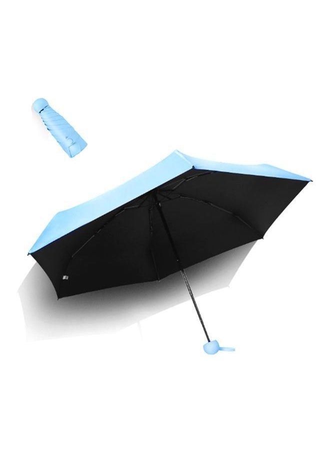 NIBEMINENT - Five Fold Flamingo Umbrella Blue - Image 1