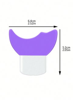 KHAJUL Eye Makeup Shield, Multi-use Beauty Tool for Beginners, Can Be Used for Drawing Eyelashes, Eyeliner, Shadows, Preventing Smudges (Purple)  - Image 2