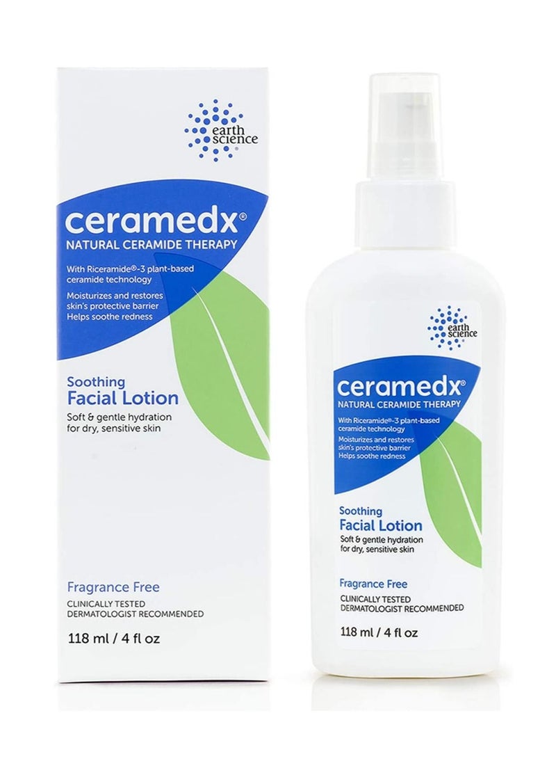 Earth science ceramedx natural ceramide therapy soothing facial lotion fragrance free
