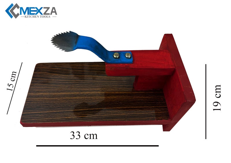 MEXZA™ Wooden Table Top Coconut Scraper Chirava Grater Thengai Thuruvi - Image 5