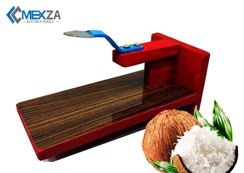 MEXZA™ Wooden Table Top Coconut Scraper Chirava Grater Thengai Thuruvi - Image 4