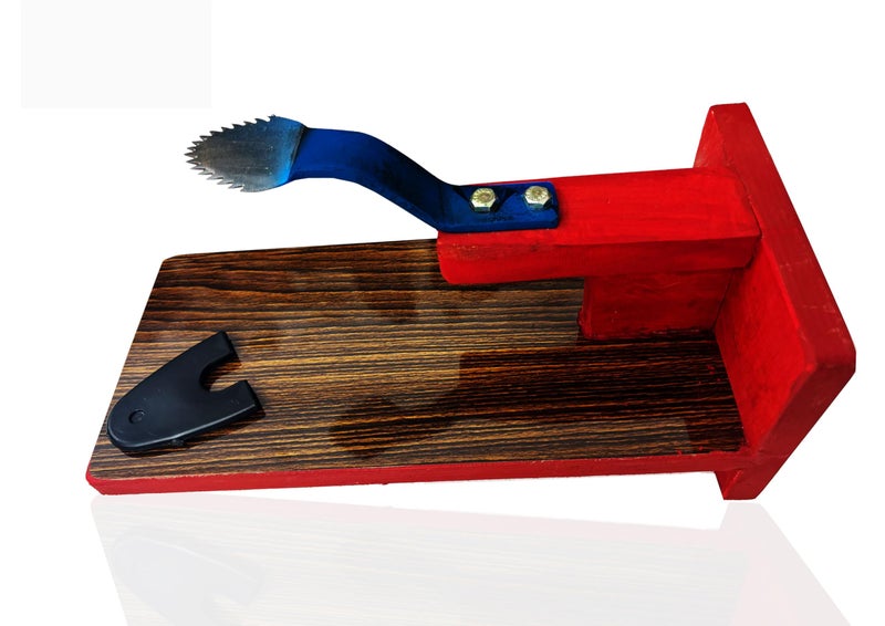 MEXZA™ Wooden Table Top Coconut Scraper Chirava Grater Thengai Thuruvi - Image 3