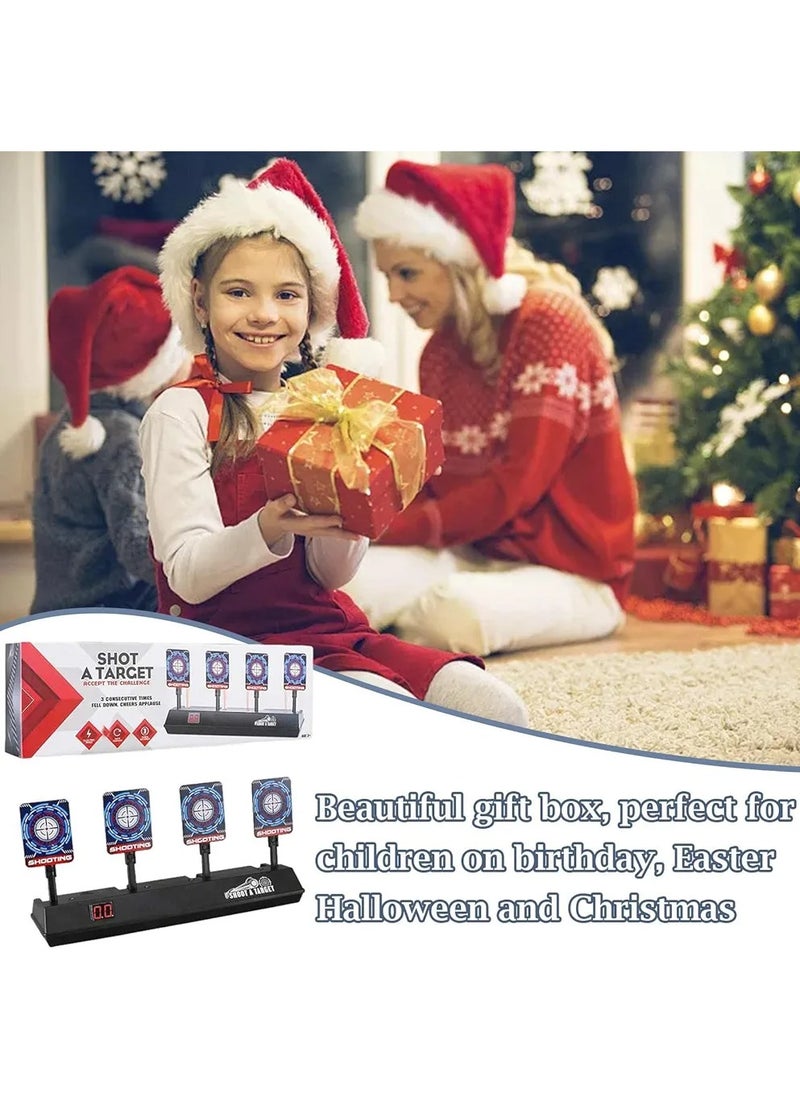 null - Digital Targets Targets For Practice - 4 Targets For Practice, Electronics Target Auto Reset, Digital Scoring Target Toys With Light and Sound - Image 1
