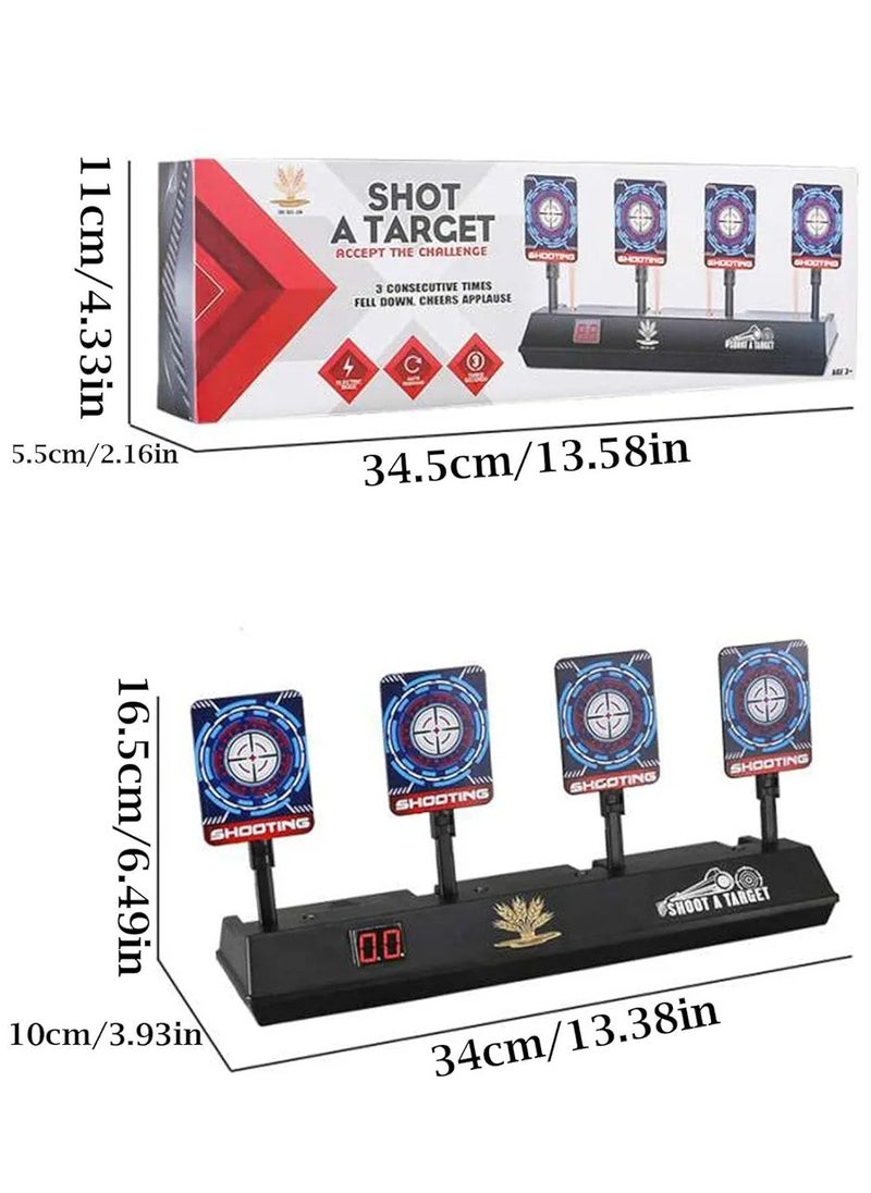 null - Digital Targets Targets For Practice - 4 Targets For Practice, Electronics Target Auto Reset, Digital Scoring Target Toys With Light and Sound - Image 1