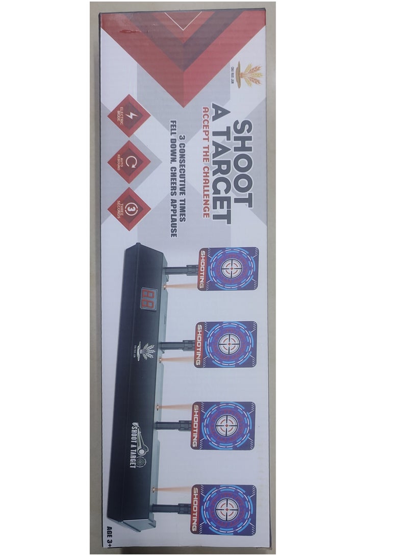 null - Digital Targets Targets For Practice - 4 Targets For Practice, Electronics Target Auto Reset, Digital Scoring Target Toys With Light and Sound - Image 1