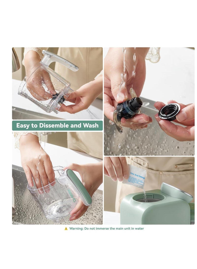 شيف صانع طعام الأطفال من شيفهاندي، محضر طعام الأطفال 5 في 1، مطحنة بخار متعددة الوظائف للتحكم الذكي مع وعاء بخار، الطبخ والطحن التلقائي، آلة طحن أغذية الأطفال، أخضر - Image 5