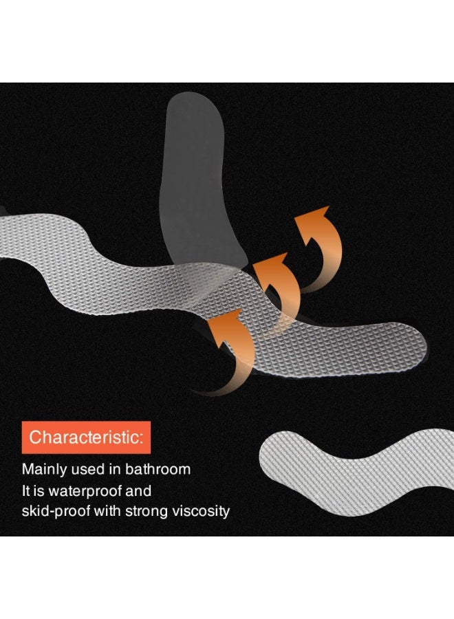 Anti Slip Shower Stickers 24 PCS Safety Bathtub Strips Adhesive Decals with Premium Scraper for Bath Tub Shower Stairs - Image 4