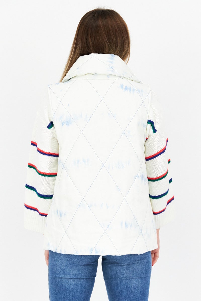 STEVE MADDEN Women Washed Vest Jacket, Beige - Image 4