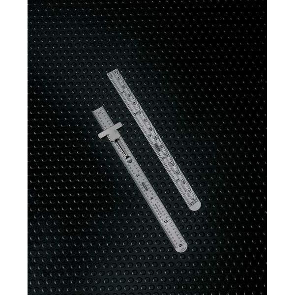 General Tools 305ME 6 x 15/32 Flex Precision Stainless Steel Rule - Image 2