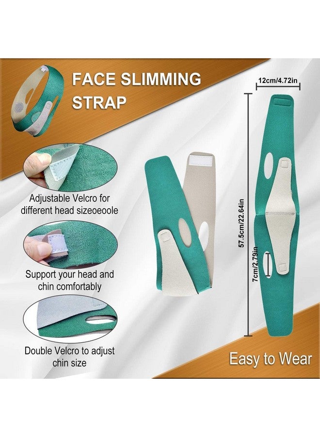 SWAMINE Chin Reducer Face Slimming Belt - V-Shape Face Masks for Double Chin Shaper for Men & Women, Facial Lift Slim Cheeks Lifting Reusable Belt Facial Anti Wrinkle Chin Strap Elastic - Image 2