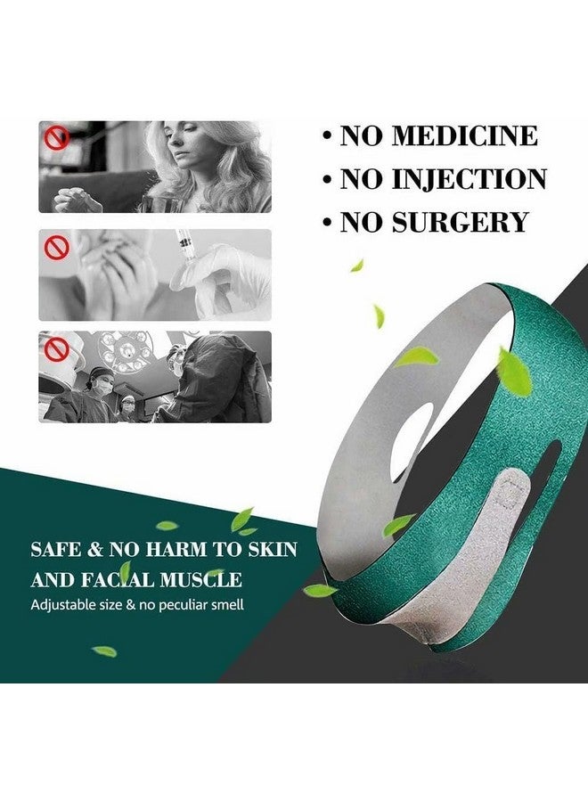 SWAMINE Chin Reducer Face Slimming Belt - V-Shape Face Masks for Double Chin Shaper for Men & Women, Facial Lift Slim Cheeks Lifting Reusable Belt Facial Anti Wrinkle Chin Strap Elastic - Image 3