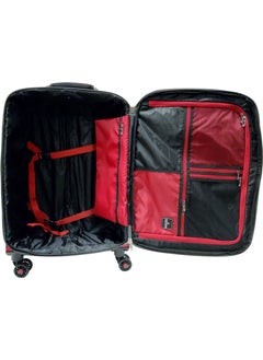 Track Luggage Set Soft Side - Lightweight Expandable Suitcase set of 3 - Trolley Bag for Travel with 4 Double Wheels & TSA Lock (20/24/28 Inches)  - Image 4