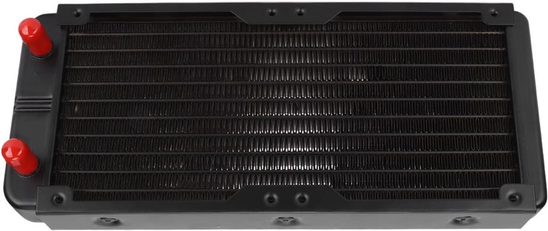 Acouto Aluminum Heat Exchanger with 10 Pipes for Efficient Cooling, Easy Install for CPU, Industrial Drives & VGA Systems - Image 1