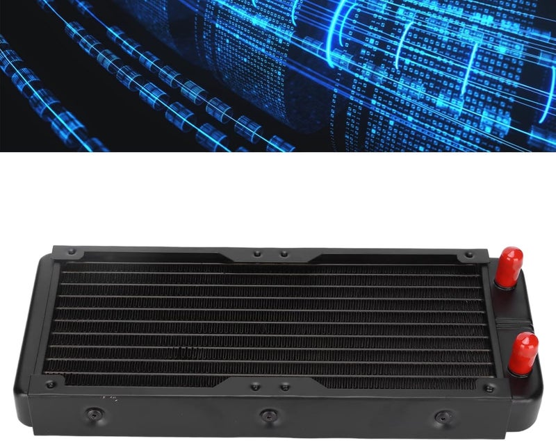 Acouto Aluminum Heat Exchanger with 10 Pipes for Efficient Cooling, Easy Install for CPU, Industrial Drives & VGA Systems - Image 5