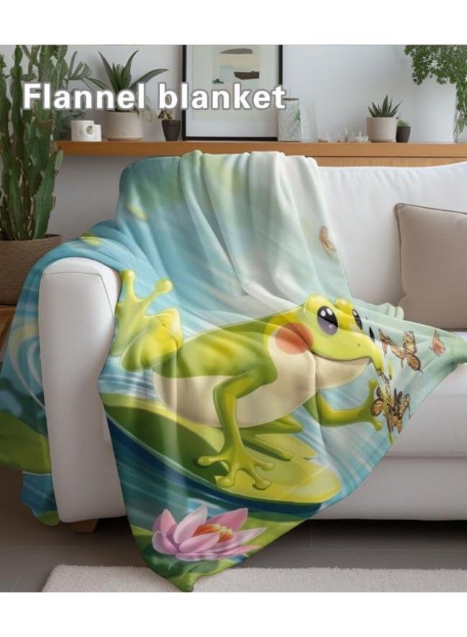 عام بطانية رقيقة من الفانيلا الكرتونية للأطفال أو الطلاب (دافئة ومريحة ومناسبة للنوم والألعاب) 100 سم * 150 سم - 313 - Image 4