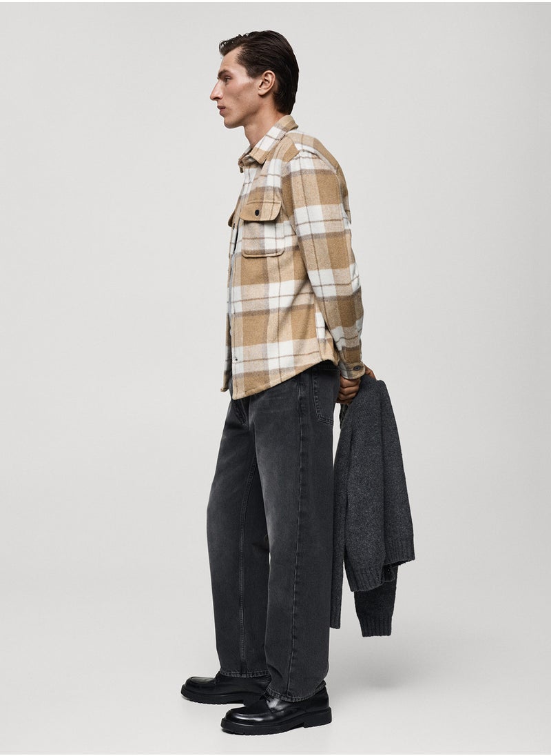 Mango Man - Check Flannel Overshirt - Image 1