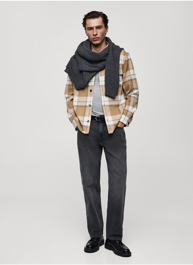 Mango Man - Check Flannel Overshirt - Image 1